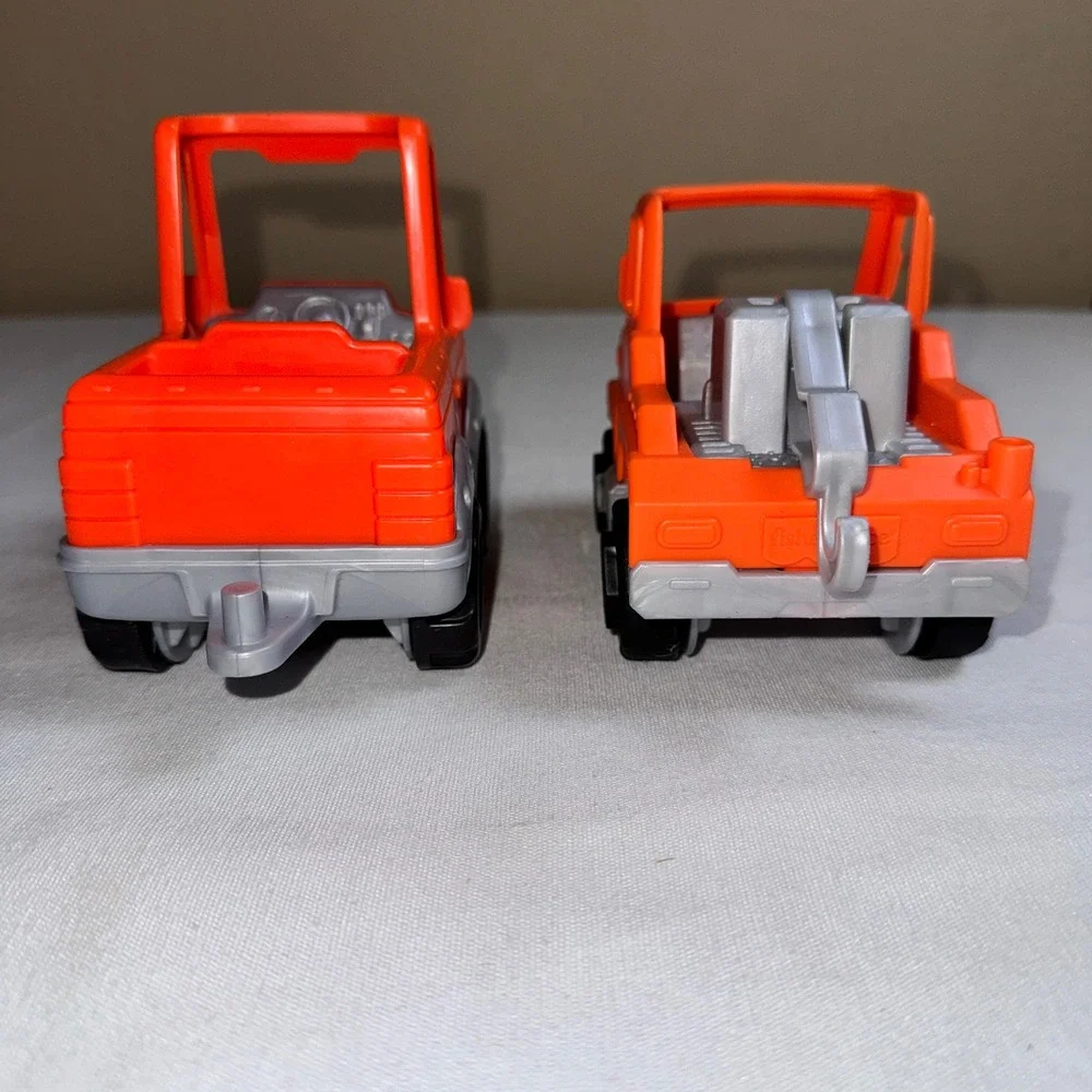Fisher-Price Little People Orange Construction & Tow Truck Set Mattel 2017 2023